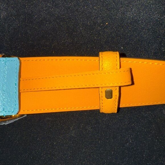 Brand new with box and dustbag Gucci two tone belt Gold buckle